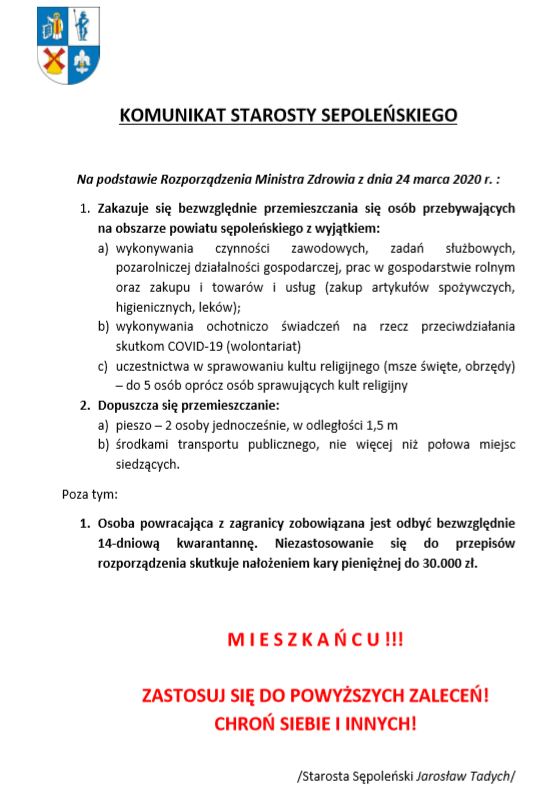 Zalecenia Starosty 1